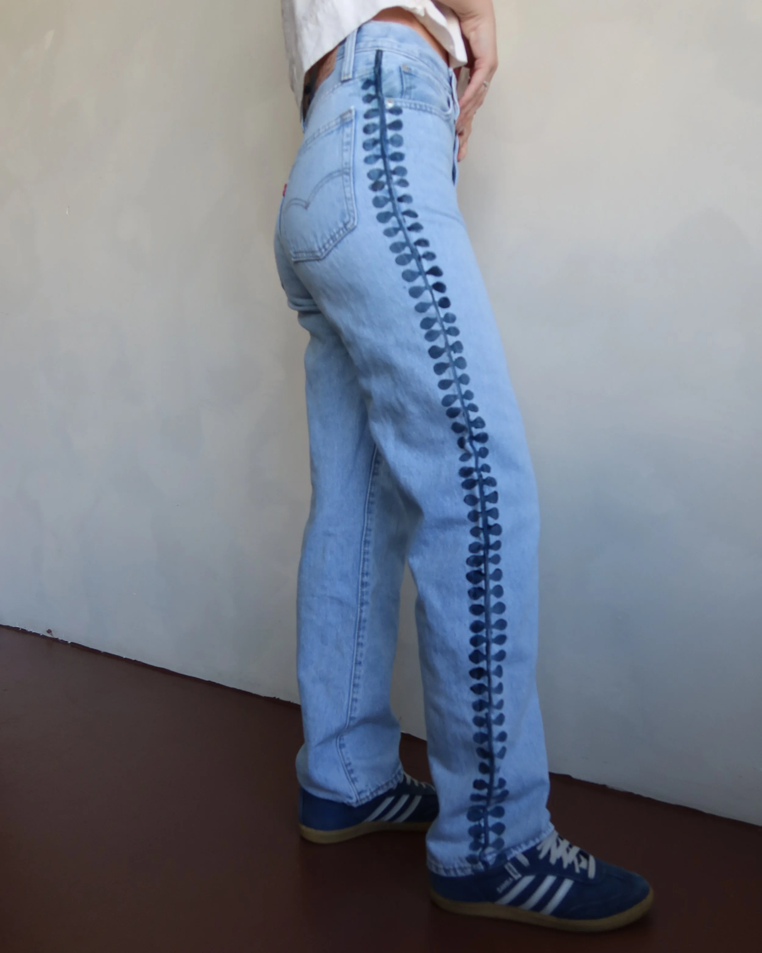 Garden Printed Levi's 501 Jeans (W30 L29) — reMade By Meg